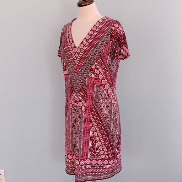 WHBM Mosaic Print Sheath Dress - Picture 7 of 12